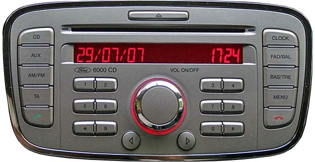 Ford 6000 cd 2008 - 2012 radio